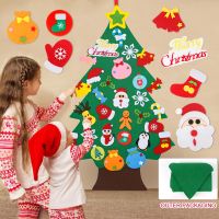{Decwork}DIY Felt Christmas Tree Merry Christmas Decorations For Home 2022 Ornament Xmas Navidad Gift Santa Claus New Year Tree Party Toy