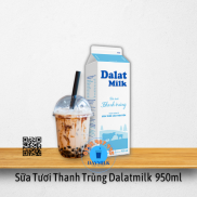 Giao siêu tốc TP HCM - Sữa Tươi Thanh Trùng Không Đường Dalatmilk 950ml