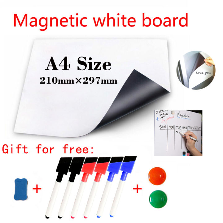 a2-a3-a4-size-magnet-kids-whiteboard-school-kitchen-stickers-dry-eras-board-fridge-message-board-calendar-marker-pen