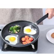Chảo rán trứng ốp la 4 khuôn Kitchen Art men chống dính 28cm
