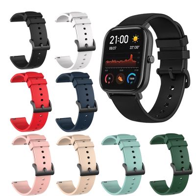 ☜✎ 20mm Watch Band For Amazfit Bip S Strap Silicone Wristband Bracelet for Xiaomi Huami Amazfit GTS/Bip Lite/Bip 1S/Bip 2/GTR 42mm