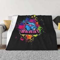 （Contact customer service for customization）02（in stock）Vintage Mr Game Blanket Wool Funny Four Seasons Mr Game Beast Portable Throwing Blanket Car Bed Plush Thin Duvet（Multi size inventory）02