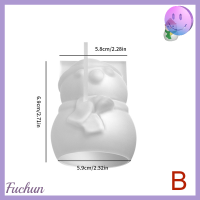 Fuchun แม่พิมพ์เทียนไขซิลิโคนรูปตุ๊กตาหิมะแบบทำมือปักเทียนเรซิ่นพิมพ์เค้กซิลิโคนต้นไม้กวางเอลค์เกล็ดหิมะตกแต่งคริสต์มาสงานฝีมือ