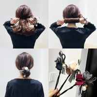 【CW】 Women  39;s Hair Coil Fashion Trend Fabric Ever-changing Fluffy Bud Lazy Accessories 2021