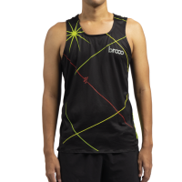 BEAT | RUNNING SINGLET | BLACK