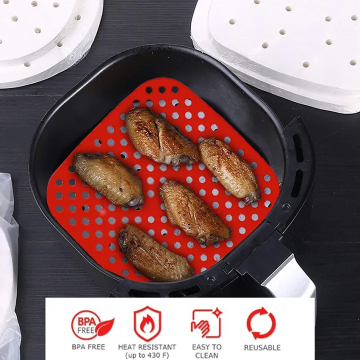 ใหม่! Airware Reusable หม้อทอด Air Fryer Liners7.5/8.5นิ้ว,NonStick