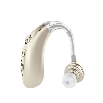 ZZOOI Hearing Aids Drop Shipping Mini Rechargeable Hearing Device Ear Back Type Digital Ear Sound Amplifier with USB Recharging Cable