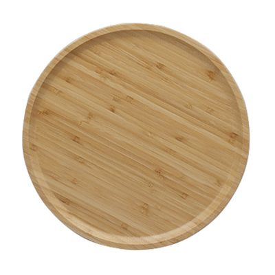 20253032cm Round Wood Serving Tray Dining Plate Decorative for Coffee Table Living Room Kitchen Counter N2UC