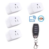 ❦ Wireless Remote Control Switch Power Socket RF433MHz US Standard Plug 15A 120V AC For Lamps and Household Appliances