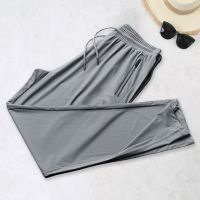 【CC】ﺴ✑┋  Men Trousers Ankle-banded Sweatpants Drawstring Sport Pants