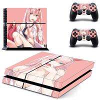 เคสสาวน่ารักสติ๊กเกอร์สกินสอง PS4ลายอนิเมะสำหรับไวนิลสกินคอนโซลและคอนโทรลเลอร์