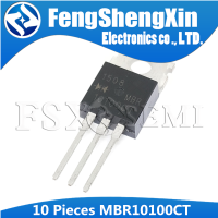 10ชิ้น TO-220 MBR10100 TO220 10100CT SCHOTTKY BARRIER RECTIFIERS