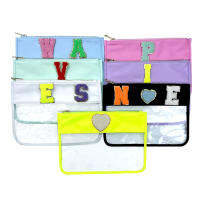 【cw】Transparent Womens Cosmetic Bag PVC Nylon Waterproof Makeup Bag Travel Clear Bathroom Organizer Bath Toiletry Wash Snack Bag