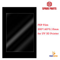 FEP Film for UV 200*140mm Thickness 0.15mm 3D Printer High Transmittance Strength DLP LCD SLA Resin,