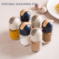 Kitchen Glass Spice Storage Jars With Lid Salt and Pepper Shakers Set Seasoning Organizer Herbs Soy Sauce Oil Bottle With Label