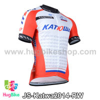 เสื้อจักรยานแขนสั้นทีม Katwa 2014 สีแดงขวา