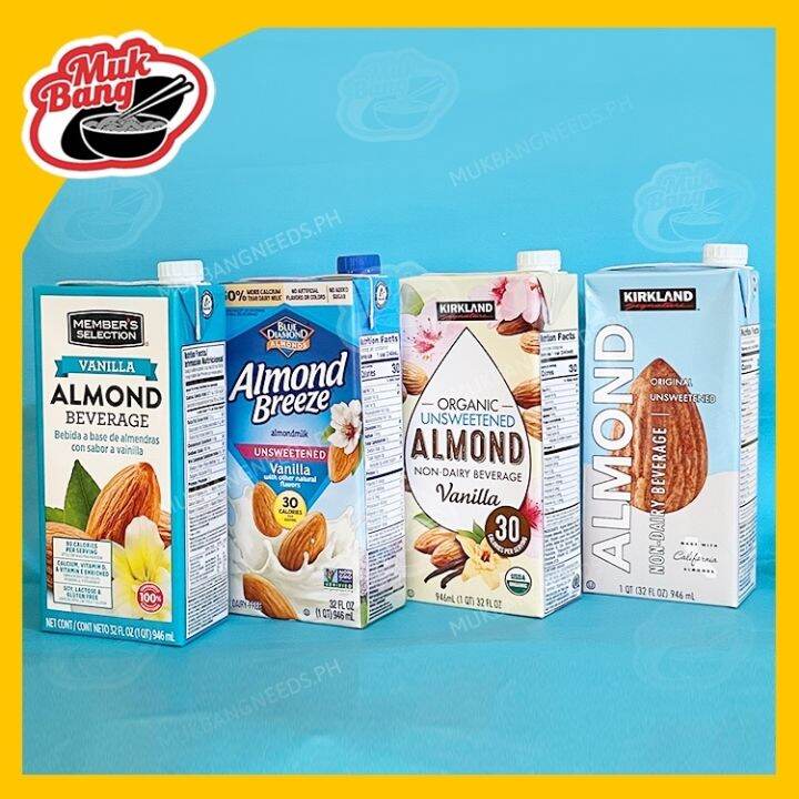 Vanilla Organic Unsweetened/Sweetened Almond Milk (Kirkland Blue