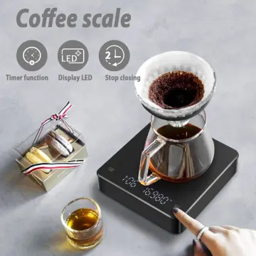 Digital Food Kitchen Scale Timer for Drip / Pour Over Coffee