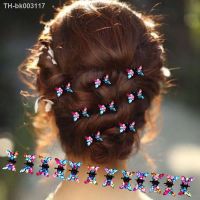 ☍✌☂ 12PCS/Lot Girls Small Cute Crystal Butterfly Metal Hair Clips Headband Hairpins Hair Oranment Fashion Hair Accessories