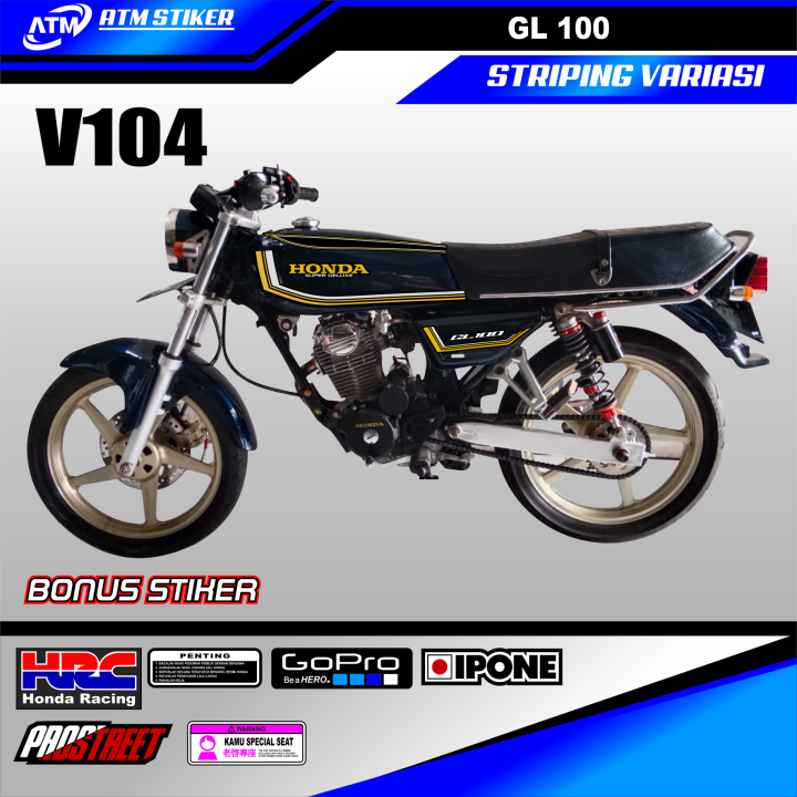 Stiker Striping Variasi Honda Gl 100 Lazada Indonesia