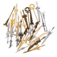 YuenZ 11 pcs mix Antique Silver color Game animation weapon Charms For DIY Handmade Jewelry Accessories Making DIY accessories and others