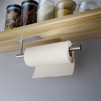 33CM Kitchen Paper Holder Stainless steel Bathroom Toilet Paper Hanger Punch-free Towel Rack Wall Hanging Shelf