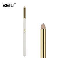 Beili Pearl White Pro Makeup Brush Nano Wool Fiber Gold Powder Foundation Blusher Shade Contour Blending Cruelty Free Pink Hair