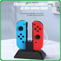 CLMXCA ที่มีประสิทธิภาพสูง ไฟแสดงสถานะ LED สำหรับ Nintendo SWITCH แท่นชาร์จแบบตั้ง ที่จับเกม ตัวควบคุมเกม เครื่องชาร์จชาร์จ