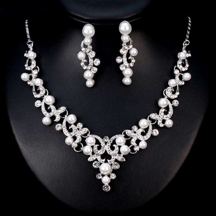 Faux pearl sale jewelry sets