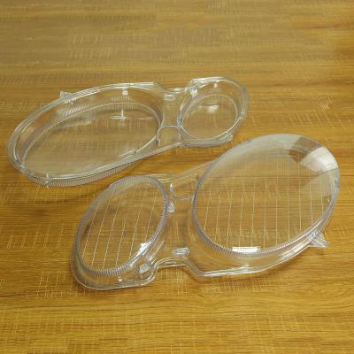 Car Front Headlight Glass Transparent Lamp Cover For Mercedes Benz W211 E240 Pair Left &amp; Right Headlight Lens Lamp Cover