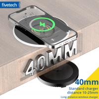 40mm Hidden Long-distance Wireless Charger Base for iPhone 14/13/12/11 Pro Max/Samsung/Qi Mobile Phone Wireless Charger Stand Car Chargers