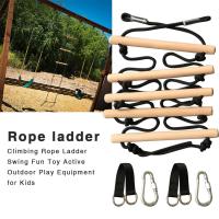 Climbing Rope Ladder Garden Swing 5 Rungs Climb Hang Ladder Indoor Active Outdoor Fun Sports Play Equipment Children Toys Gift