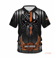 3D 2023 Harley-Davidson POLO Polo shirt Harlay-Davidson Motorcycle Cycles Polo POLO shirt Fremium - Razkacollection 033 New polo shirt