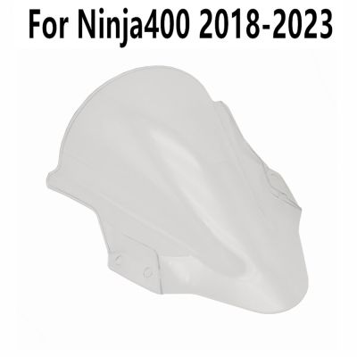 สำหรับ NINJA400อดีต400R กระจกรถยนต์กันลม Deflectore พอดีกับนินจา400 2018-2019-2020-2021-2022-2023กระจกบังลมหน้าสปอยเลอร์