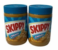 SKIPPY เนยถั่ว Peanut Butter CREAMY สีฟ้า!! 1SETCOMBO/จำนวน 2 ขวด/บรรจุปริมาณ 530g ราคาพิเศษ สินค้าพร้อมส่ง