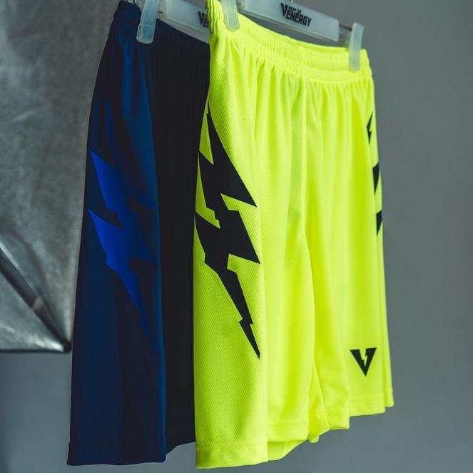 volt-กางเกงฟุตบอล-กีฬา-ออกกำลังกาย-ขาสั้น-สีเขียวสะท้อนแสง-delta-001-thunder-football-shorts-neon-green