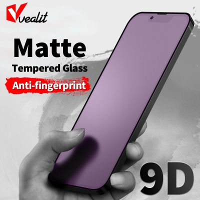 9D Anti-fingerprint Matte Tempered Glass for iPhone 14 13 12 11 Pro Max Screen Protector iPhone XR XS Max 15 Plus Frosted Glass
