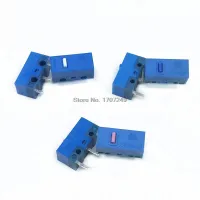 10Pcslot New arrival HUANO Micro switch Blue Shell WhiteBluePink dot 20 50 80 million clicks life computer mouse 3pin button