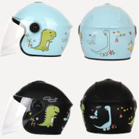 Motorcycle Helmet For Kids ถูก ลายไดโนเสาร์ One Size Unsex เต็มใบ หมวกกันน็อค หมสกกันน็อคเด็ก หมวกกันน็อคเด็ก หมวกกันน็อคเด็กน่ารัก