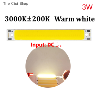 [ร้าน Cici] ขายดี3V 3.7V DC 60Mm 8Mm LED COB Strip 3W สีขาวเย็นอบอุ่นสีน้ำเงินสีแดงสีแดงแหล่งกำเนิดไฟ LED สำหรับ DIY จักรยานทำงาน