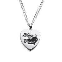 Cálido 1Pc Silver Urnจี้Ashผู้ถือMini Keepsakeยาวสร้อยคอเตือนความทรงจำ