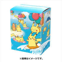 [Pokemon Japan]Deck Box - ลาย Naminori Pikachu &amp; Surfing Pikachu ลิขสิทธิ์แท้ Pokémon Center กล่องใส่การ์ด, สลีฟ, โปเกมอนเซนเตอร์, โปเกมอน