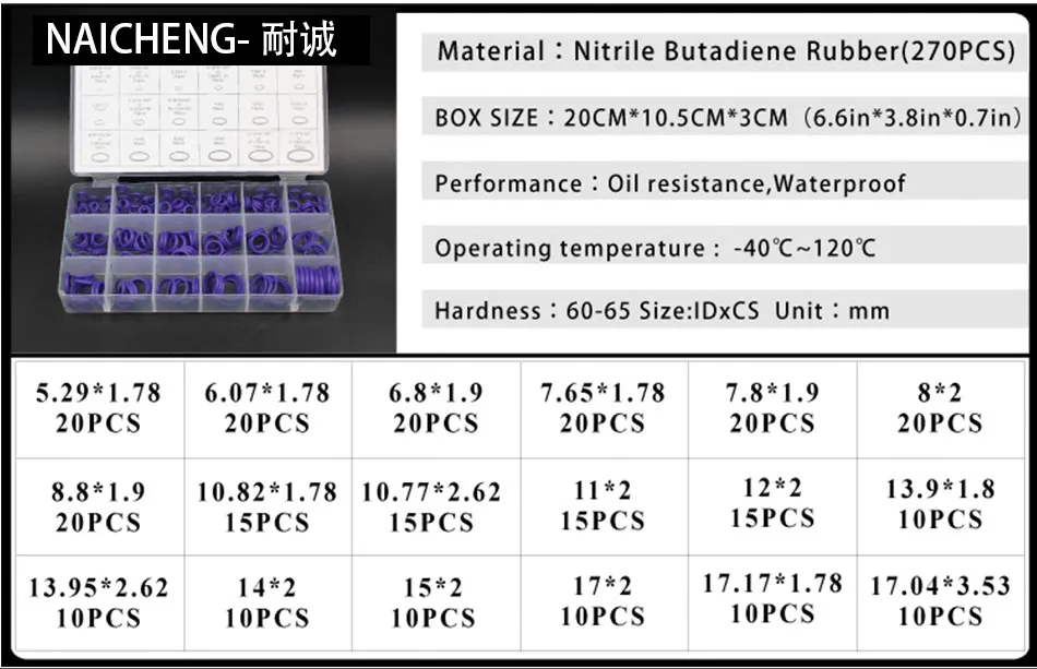 O Rings Rubber Silicone O Ring Seal NBR VMQ FKM Sealing O-rings