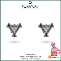 ?Swarovski?ต่างหูพลอยสีเทารูปสามเหลี่ยม Stilla,S925 ต่างหูแฟชั่นสตรีเงินสเตอร์ลิง,ของขวัญวันเกิดวันวาเลนไทน์