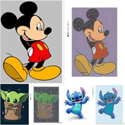 【hot】✥✿❡  Painting for Children Cartoon by Number Rhinestone Embroidery Best Kid