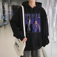 Vintage Spencer Reid Graphic Hoodie Men Fashion Hip Hop Oversized Sweatshirts Loose Simple Winter Pullovers Harajuku Unisex Top Size XS-4XL