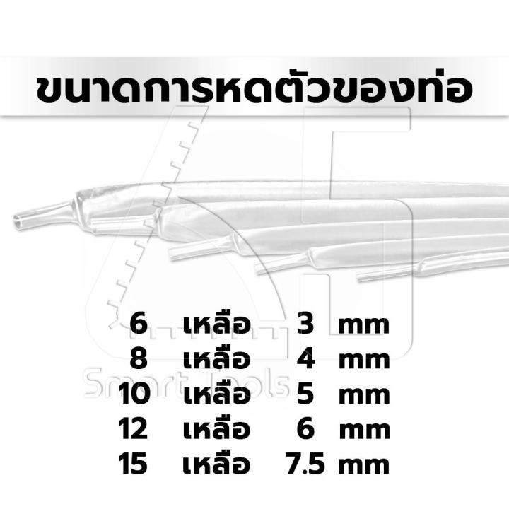 inntech-ท่อหด-heat-shrink-tube-ท่อหดหุ้มสายไฟ-แบบไม่มีกาวใน-audio-grade-สีใส-ขนาด-8-มม-ไซต์-1-2-5-8-10-เมตร