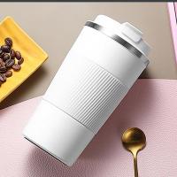 ♂✷▩ 380ml/510ml Double Stainless Steel 304 Coffee Thermos Mug Leak-Proof Non-Slip Car Vacuum Flask Travel Thermal Cup Water Bottle