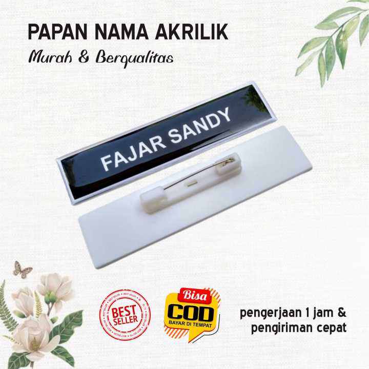 Nama Dada atau Name Tag atau Papan Nama PNS PDH Lazada Indonesia