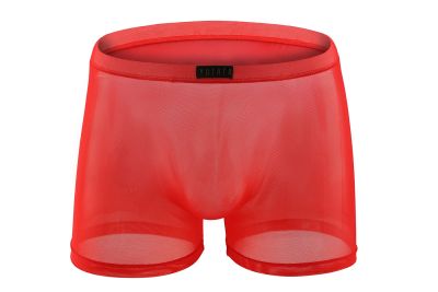 【CW】 2019 Brand Howe Men Shorts Men  39;s Silk Breathable Thin Transparent Soft Male Panties Underpants
